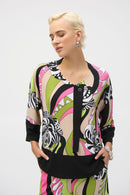Retro Print Tunic - Black/multi