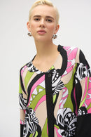 Retro Print Tunic - Black/multi