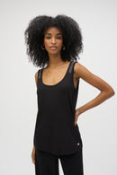 Jersey Sleeveless Top - Black