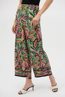 Paisley Wide-Leg Trouser - Black/multi