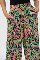 Paisley Wide-Leg Trouser - Black/multi
