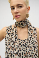 Print Reversible A-Line Tunic - Beige/black