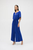 Gauze Culotte Jumpsuit - Royal Sapphire