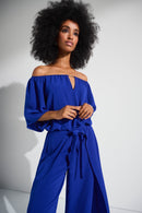 Gauze Culotte Jumpsuit - Royal Sapphire