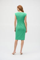 Scuba Crepe Sheath Dress - Garden Green