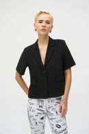 Short Sleeve Blazer - Black