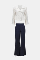 Flared Pull-On Trouser - Midnight Blue