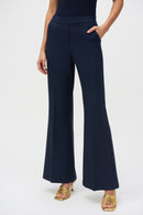 Flared Pull-On Trouser - Midnight Blue