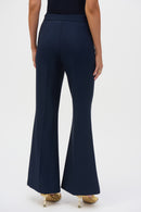 Flared Pull-On Trouser - Midnight Blue