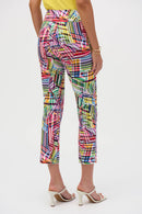 Print Straight Leg Trouser - Black/multi