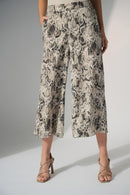 Python Print Pull On Culotte - Beige/multi