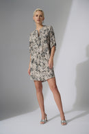 Python Print Straight Dre - Beige/multi