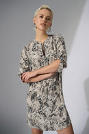 Python Print Straight Dre - Beige/multi