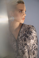 Python Print Fit and Flar - Beige/multi