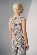 Python Print Sleeveless T - Beige/multi