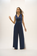 Signature Wide Leg Jumpsuit - Midnight Blue