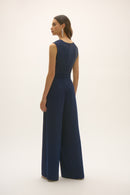 Signature Wide Leg Jumpsuit - Midnight Blue