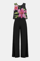 Signature Wide Leg Jumpsuit - Black/multi