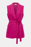 Signature Crepe Vest - Geranium