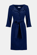 Signature Taffeta Sheath Dress - Navy