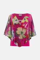 Signature Print Poncho Top - Multi