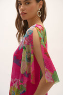 Signature Print Poncho Top - Multi