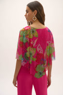 Signature Print Poncho Top - Multi