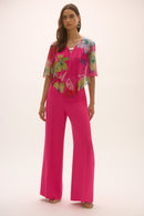 Signature Print Poncho Top - Multi