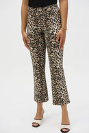 Leopard Print Jean - Beige/black