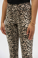 Leopard Print Jean - Beige/black