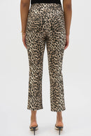 Leopard Print Jean - Beige/black