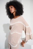 Abstract Jacquard Jumper - Dune/ecru