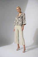 Python Print Swing Jacket - Beige/multi