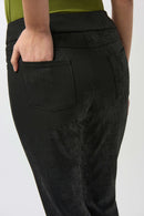 Straight Pull-On Trouser - Black