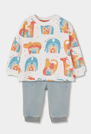 Boys Knit Set - Print