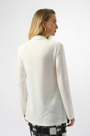 Satin Straight Tunic - Winter White