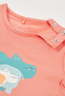 Boboli Set Knit Boy - Coral