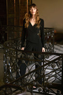 Wide-Leg Jumpsuit - Black