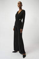 Wide-Leg Jumpsuit - Black