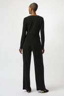 Wide-Leg Jumpsuit - Black