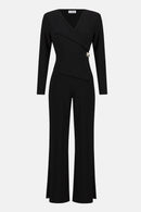 Wide-Leg Jumpsuit - Black