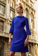 Novelty A-Line Dress - Royal Sapphire
