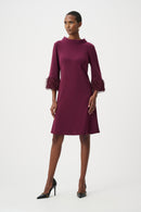 Novelty A-Line Dress - Elderberry