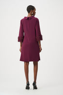 Novelty A-Line Dress - Elderberry