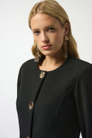 Scuba Crepe Boxy Blazer - Black