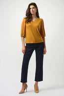 Silky Knit Straight Top - Medallion