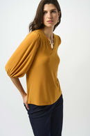 Silky Knit Straight Top - Medallion