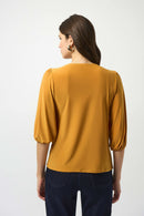 Silky Knit Straight Top - Medallion