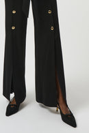 Moss Crepe Wide-Leg Jumpsuit - Black