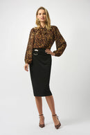 Moss Crepe Pencil Skirt - Black